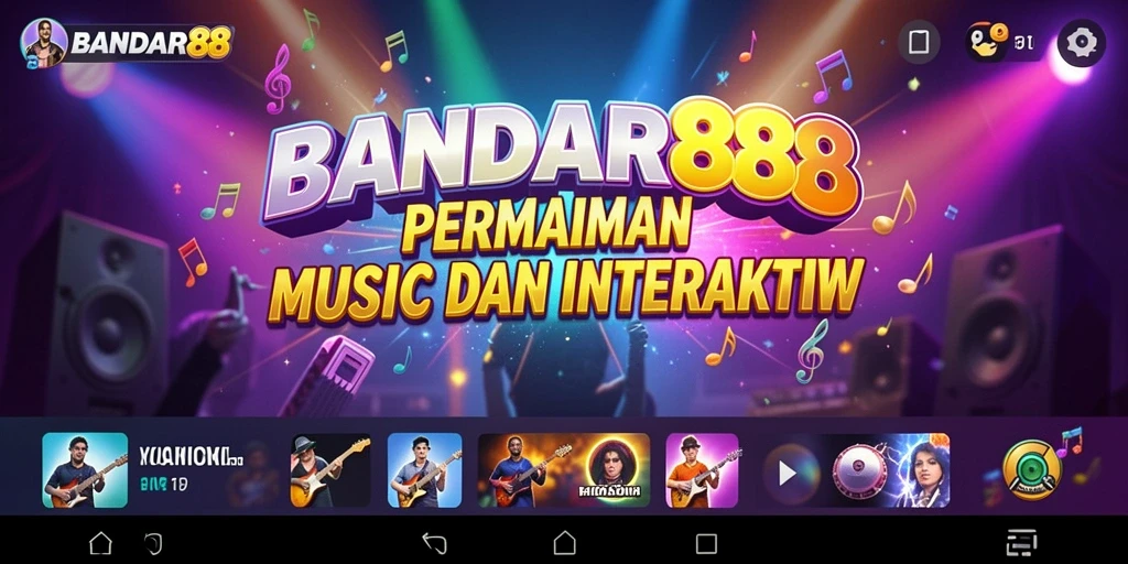 Tampilan permainan <strong>BANDAR88</strong> yang seru dan interaktif saat bermain musik.