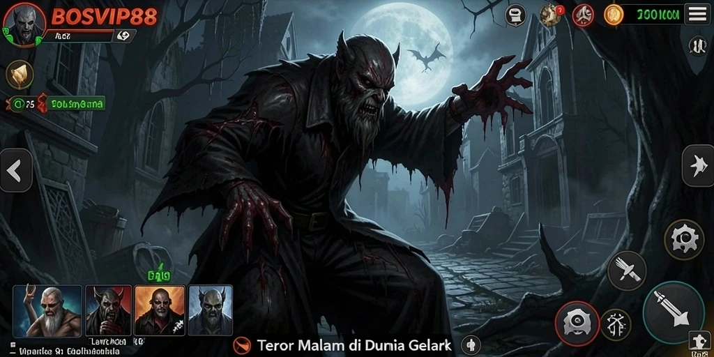 Screenshot dari gameplay BOSVIP88 yang menegangkan dan menyeramkan.