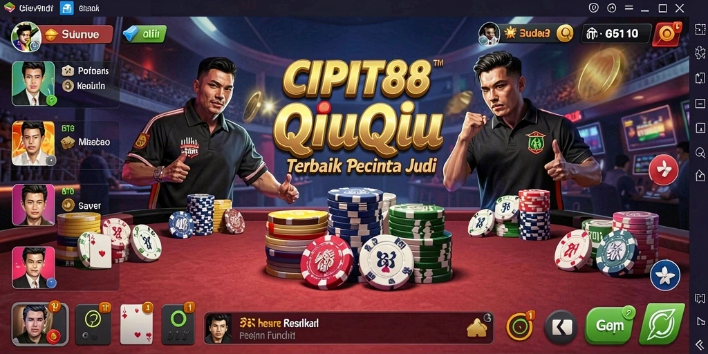 Tampilan gameplay QiuQiu yang seru di CIPIT88.