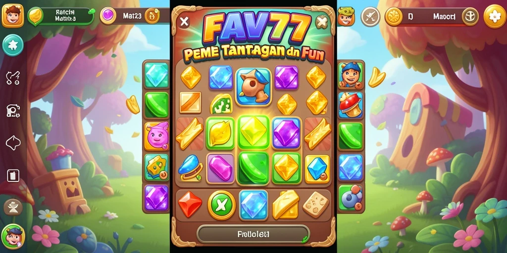 Tampilan gameplay FAV77 yang seru dan penuh warna.