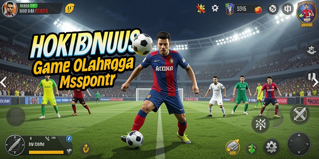 Tampilan gameplay HOKIBONUS yang menampilkan aksi olahraga yang mendebarkan.