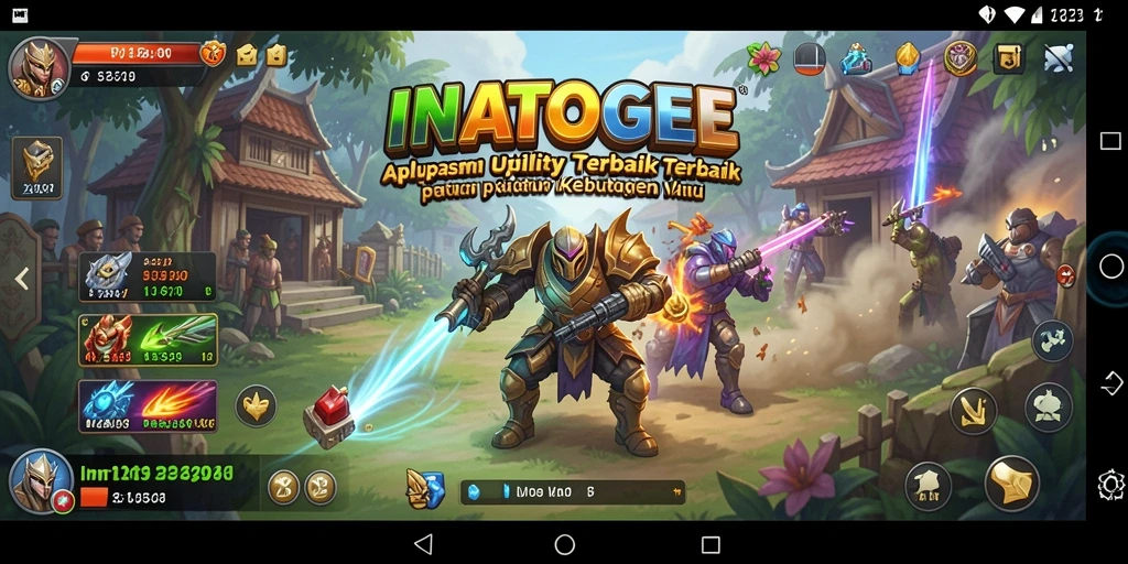 Tampilan utama INATOGEL dengan fitur-fitur utility yang lengkap.