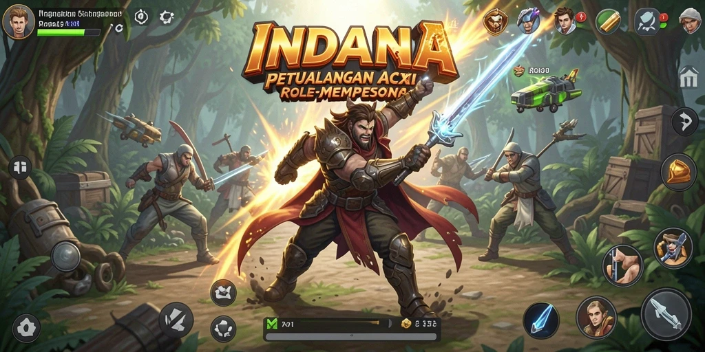 Screenshot utama INDAAA menampilkan aksi seru dalam gameplay ARPG.