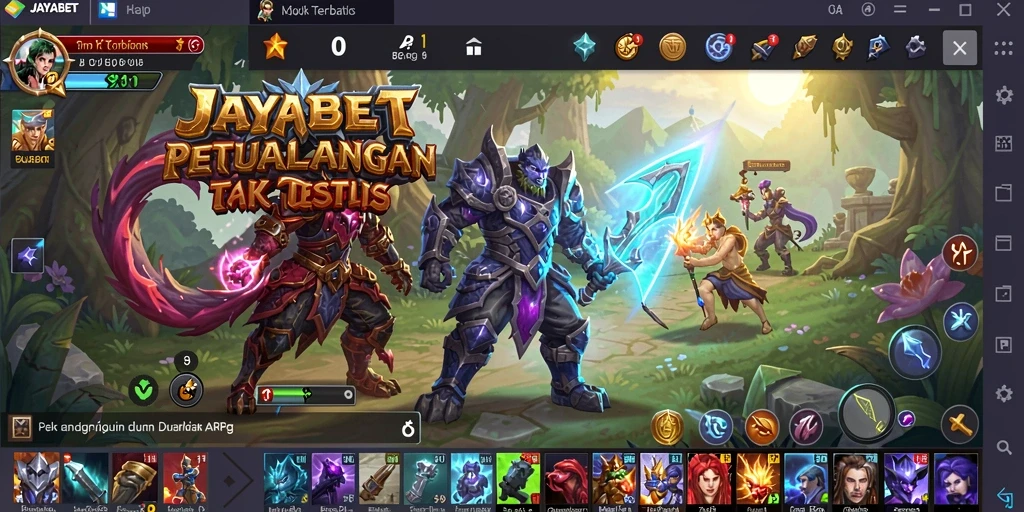 Tampilan gameplay seru di dunia ARPG JAYABET.