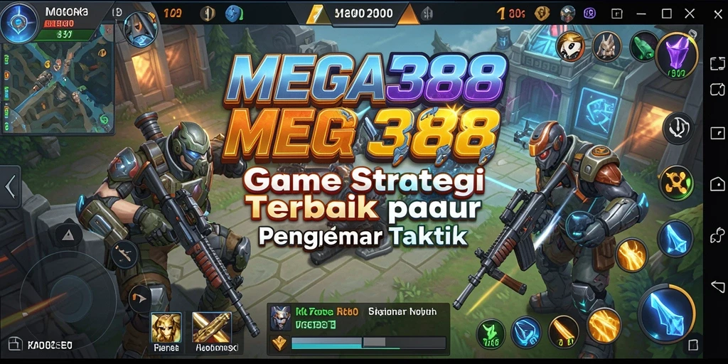 Tampilan gameplay MEGA388 dengan pertempuran strategi yang seru.