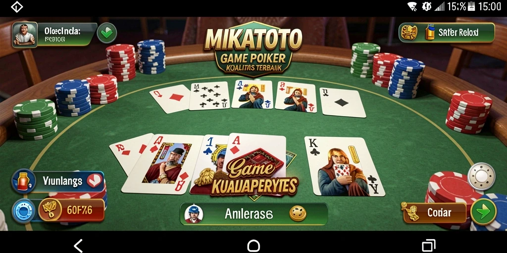 Tampilan gameplay poker yang menarik di MIKATOTO.