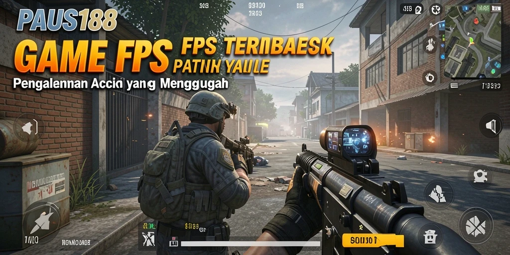 Tangkapan layar menunjukkan aksi mendebarkan dalam game FPS PAUS188.