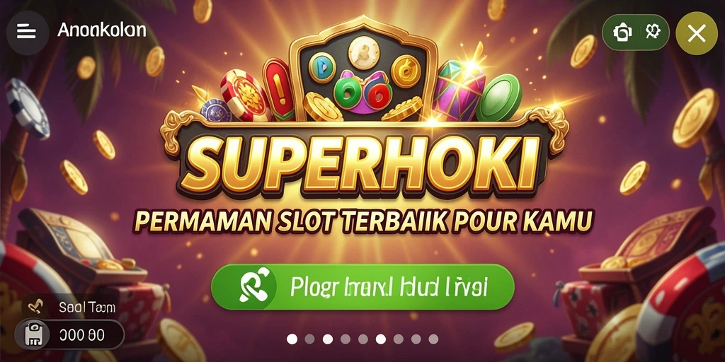 Tampilan gameplay Slot SUPERHOKI yang menarik dan mengasyikkan.