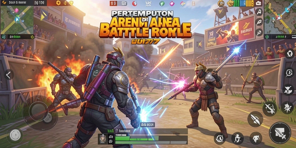 Gameplay UH77 yang mendebarkan dengan aksi pertempuran intens.