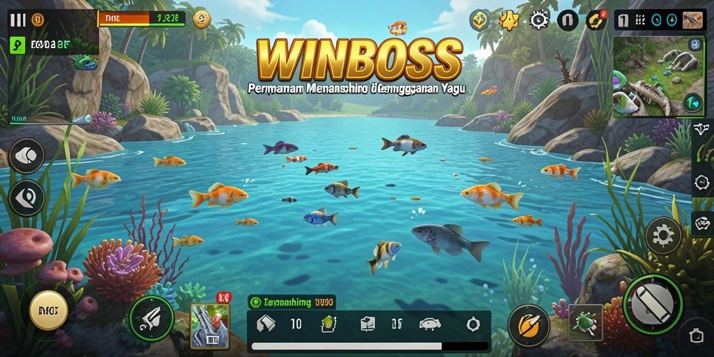 Tangkapan ikan besar dalam gameplay WINBOSS.
